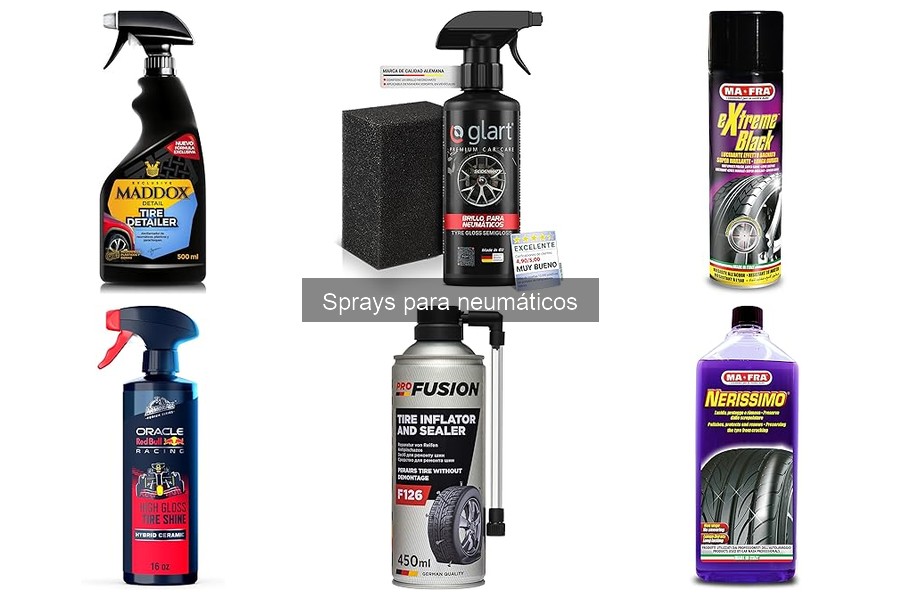 Tipos de sprays para neumáticos: características y usos