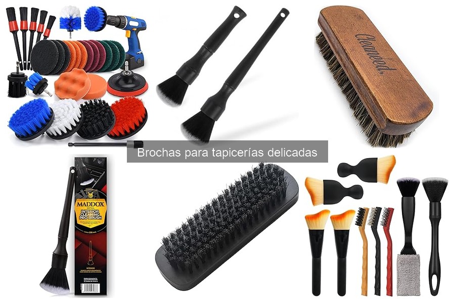 Ventajas de usar brochas para tapicerías delicadas en coches