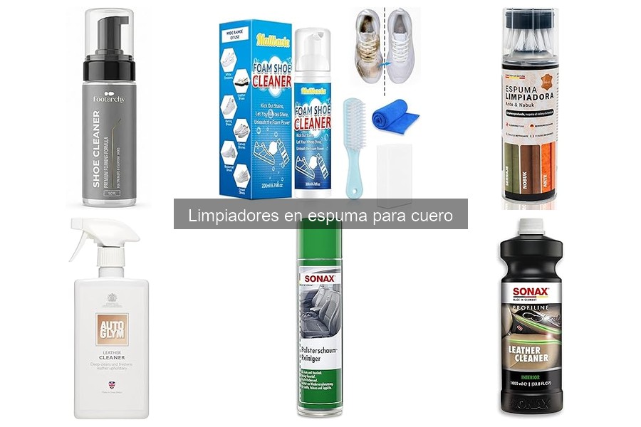 Ventajas de usar limpiadores en espuma para cuero