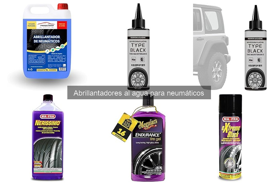 Ventajas y Desventajas de Abrillantadores al Agua para Neumáticos