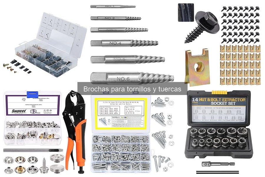 Ventajas y desventajas de brochas para tornillos y tuercas