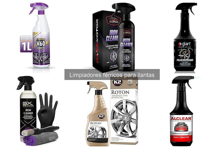 Ventajas y desventajas de limpiadores férricos para llantas