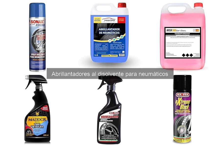 Ventajas y desventajas de los abrillantadores al disolvente para neumáticos